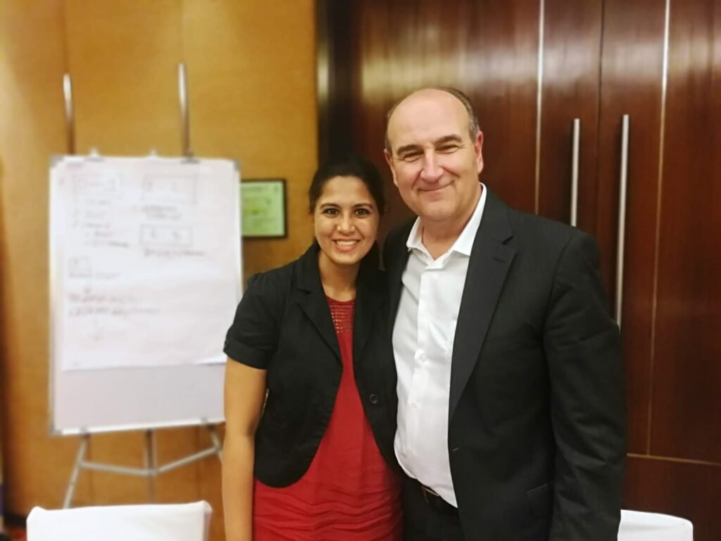 Puja Talesara Bhandari with John Mattone